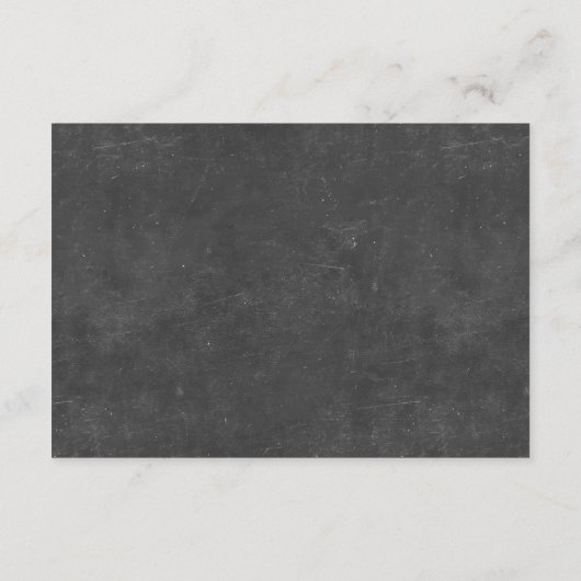 Krijtbord Strand Thema Schelpen Trouwreceptie Informatiekaartje (Achterkant)