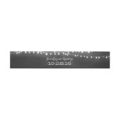 Krijtbord String Lights Bruiloft Uitnodigingen Wikkel (Vlak)