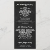 Krijtbord String Lights Trouwprogramma's Programmakaart (Achterkant)