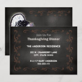 Krijtbord Thanksgiving uitnodiging (Voorkant / Achterkant)