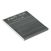 Krijtbord Thema Notities Notitieblok (Schuin)