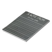 Krijtbord Thema Notities Notitieblok (Linkerzijde)
