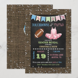 Krijtbord Touchdowns of Tutus Geslacht Reveal Kaart