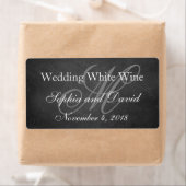 Krijtbord Trouw Wijnlabel Monogram Initiaal Etiket (Insitu)