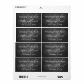 Krijtbord Trouw Wijnlabel Monogram Initiaal Etiket (Full Sheet)