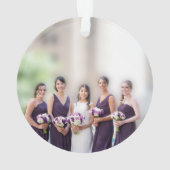 Krijtbord trouwjurk bruidsmeisje foto ornament (achterkant)