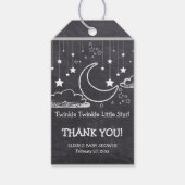 Krijtbord Twinkle Twinkle Little Star Baby shower Cadeaulabel (Voorkant)