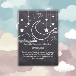 Krijtbord Twinkle Twinkle Little Star Baby shower Informatiekaartje
