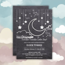 Krijtbord Twinkle Twinkle Little Star Baby shower