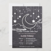Krijtbord Twinkle Twinkle Little Star Baby shower Kaart (Voorkant)