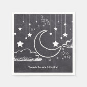 Krijtbord Twinkle Twinkle Little Star Baby shower Servet (Voorkant)