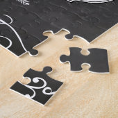 Krijtbord Typografie Bruiloften Legpuzzel (Zijkant)
