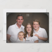 Krijtbord Typografie Foto Christmas Kaart (Achterkant)