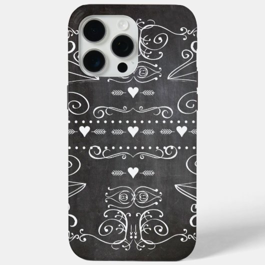 Krijtbord Typografie Kunst Case-Mate iPhone Case (Achterkant)