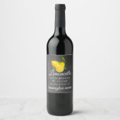 Krijtbord Uitzicht Limoncello Flessen Etiket | (Voorkant)