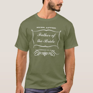 Krijtbord Vader van de Bruid Trouw T-Shirts