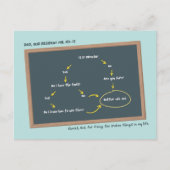 Krijtbord Vaderdag Briefkaart (Voorkant)