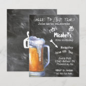 Krijtbord Verjaardagsfeest Budget voor Bier (Voorkant / Achterkant)