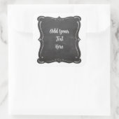  krijtbord verzending en artikel vierkante sticker (Tas)