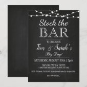 Krijtbord Voorraad De Bar Aangepaste Verloving Fee Kaart (Voorkant / Achterkant)