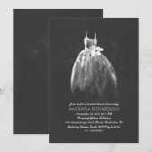 Krijtbord Vrijgezellenfeest Elegante Trouwjurk Kaart (Voorkant / Achterkant)