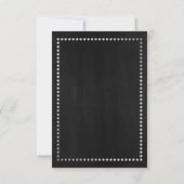 Krijtbord vrijgezellenfeest uitnodiging witte smok (Achterkant)