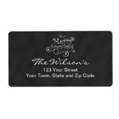 Krijtbord Vrolijk alles Etiket (Voorkant)