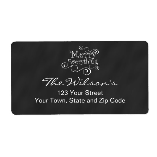 Krijtbord Vrolijk alles Etiket (Voorkant)