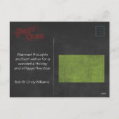 Krijtbord Vrolijk Kerstfeest Kleur Kaart (Achterkant)