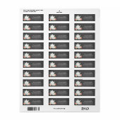 Krijtbord Waterverf Bloemige Thee Bruidsfeest Etiket (Full Sheet)