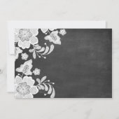 Krijtbord Waterverf Borstel Calligrafie Foto Save The Date (Achterkant)