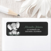 Krijtbord Waterverf Olifant Etiket (Insitu)