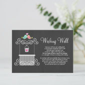 Krijtbord Wensput Liefdesvogels Informatiekaartje (Staand voorkant)