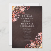 Krijtbord Wilde Bloemen Bruiloft Feest Kaart (Voorkant)