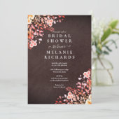 Krijtbord Wilde Bloemen Bruiloft Feest Kaart (Staand voorkant)