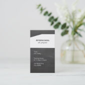 krijtbord wit paneel visitekaartje (Staand voorkant)