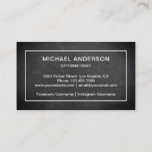 Krijtbord Witte bril Oogarts Optometrist Visitekaartje (Achterkant)