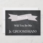 Krijtbord wordt u onze Mr Groomsman Kaart (Voorkant)