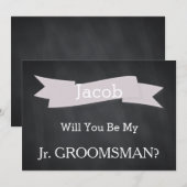 Krijtbord wordt u onze Mr Groomsman Kaart (Voorkant / Achterkant)