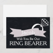 Krijtbord zal je onze ringdrager zijn kaart (Voorkant / Achterkant)