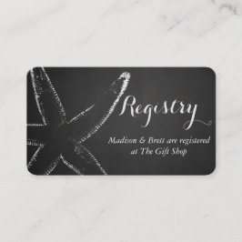  Krijtbord Zeester Nautische Huwelijk Informatiekaartje