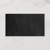 Krijtbord Zwart bord Elegant Modern Professional Visitekaartje (Achterkant)