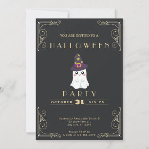 Krijtbord Zwart & Goud Schattigee Spooksterren Hal Kaart