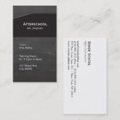 Krijtbord zwart paneel visitekaartje (Voorkant / Achterkant)