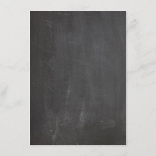 Krijtbordbruiloft. Boho tuin roze bloemen Menu (Achterkant)