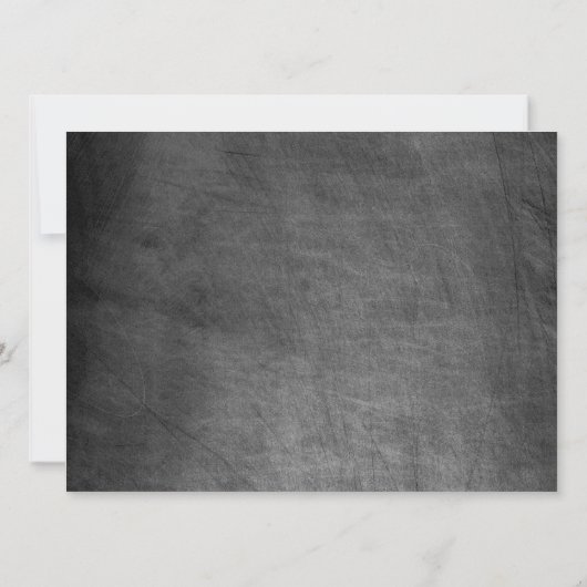 Krijtbordpatroon Opslaan Datum Bruiloft Uitnodigin Save The Date (Achterkant)