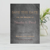 Krijtbordpatroon Opslaan Datum Bruiloft Uitnodigin Save The Date (Staand voorkant)