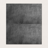 Krijtbordpatroon Zwart Grijs Monogram Chic Visitekaartje (Binnenkant ongevouwen)