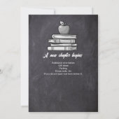 Krijtje voor lerarenpensioen Zwarte schoolbord Nos Kaart (Achterkant)