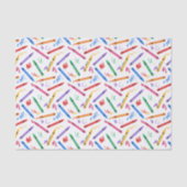 Krijtjes Découpage Papier, School Kunst Tissuepapier (Voorkant)